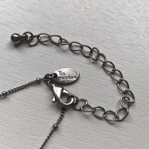 Lia Sophia Turquoise Charm Necklace 18” - Picture 4 of 4